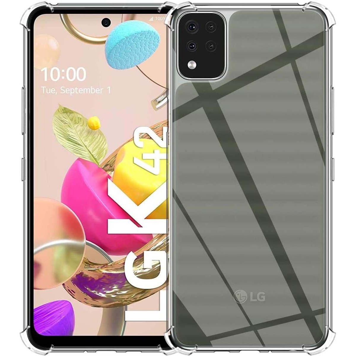Funda Gel Tpu Anti-Shock Transparente para Lg K42