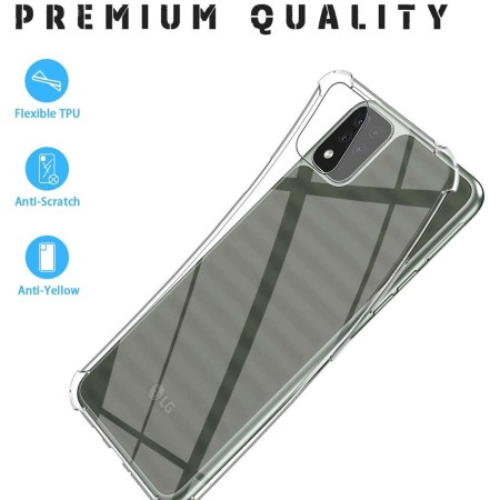 Funda Gel Tpu Anti-Shock Transparente para Lg K42