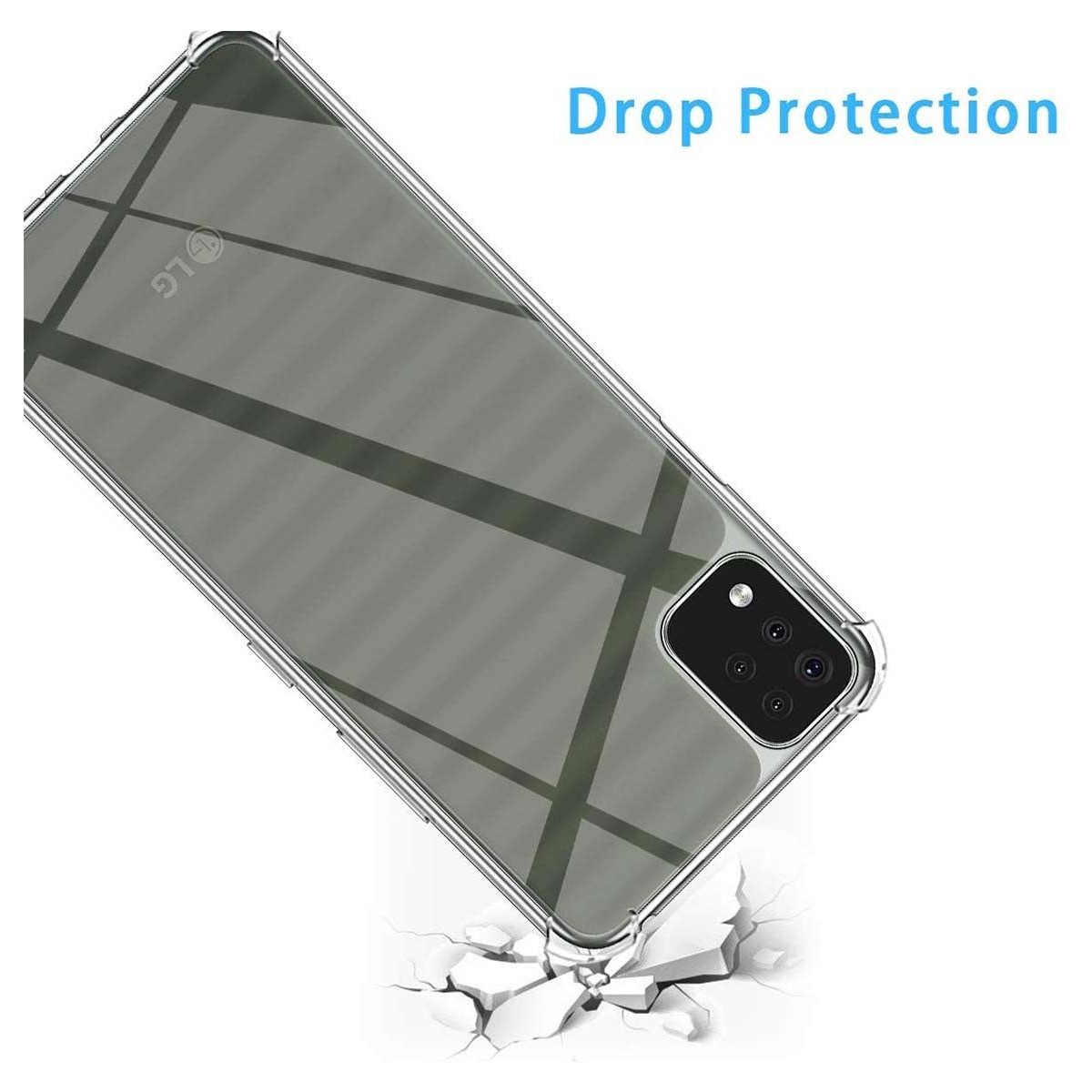 Funda Gel Tpu Anti-Shock Transparente para Lg K42