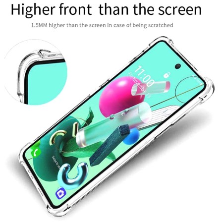Funda Gel Tpu Anti-Shock Transparente para Lg K92 5G