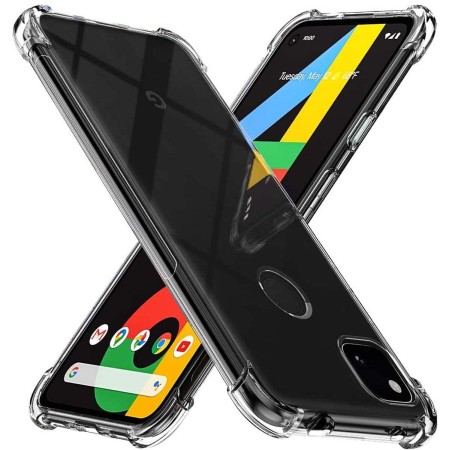 Funda Gel Tpu Anti-Shock Transparente para Google Pixel 4a