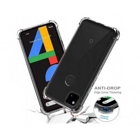 Funda Gel Tpu Anti-Shock Transparente para Google Pixel 4a