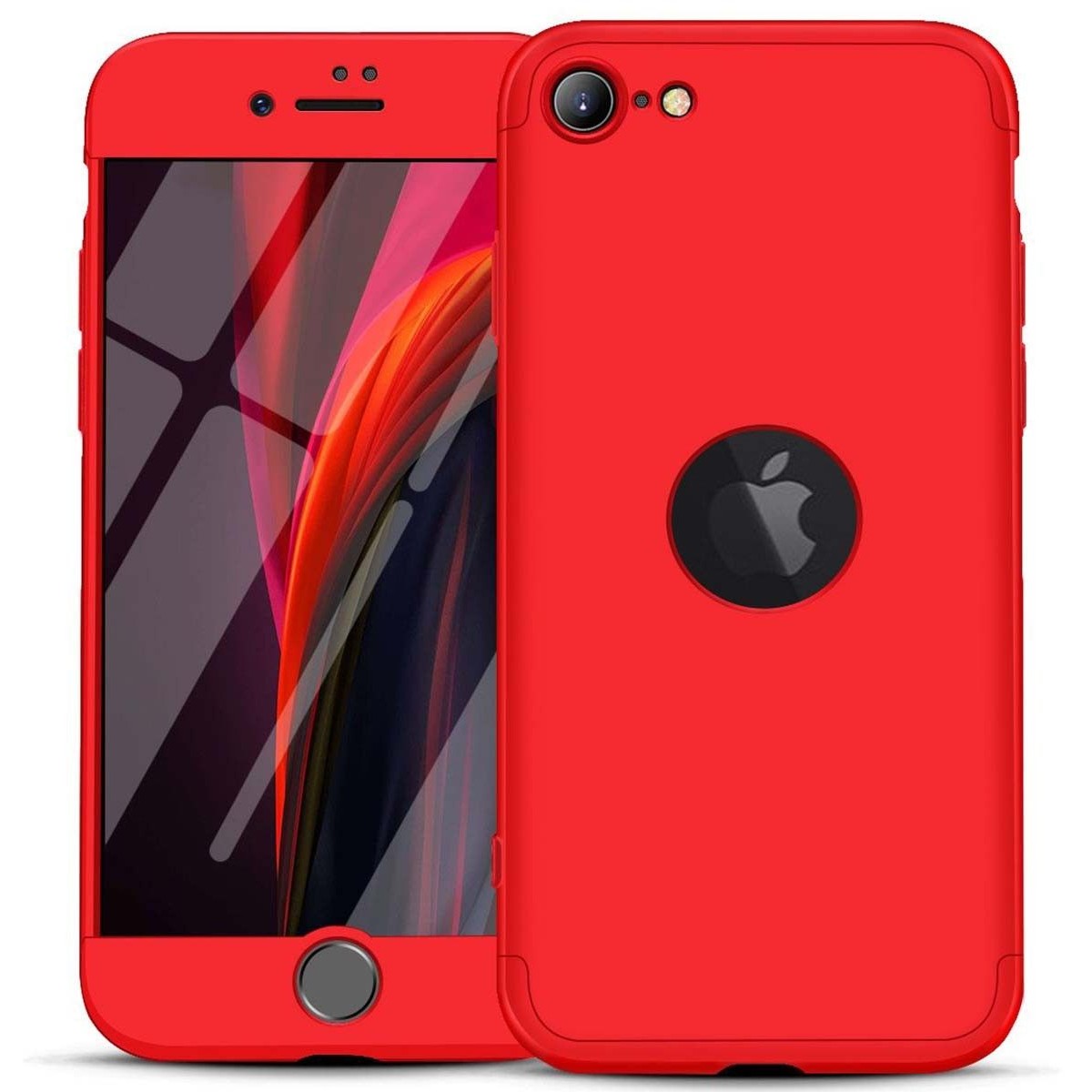 Funda Carcasa GKK 360 para Iphone SE 2020 color Roja