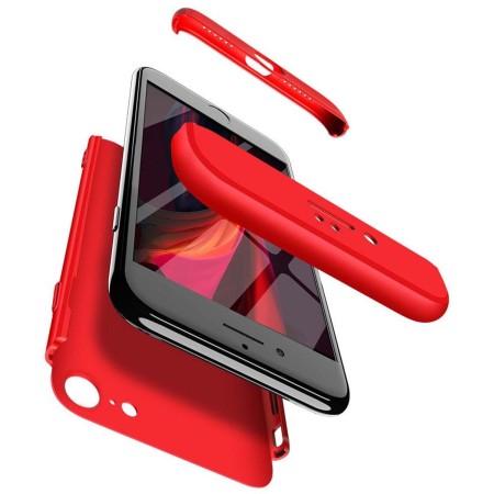 Funda Carcasa GKK 360 para Iphone SE 2020 color Roja