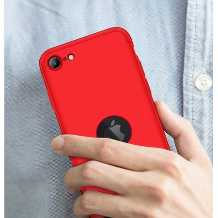Funda Carcasa GKK 360 para Iphone SE 2020 color Roja