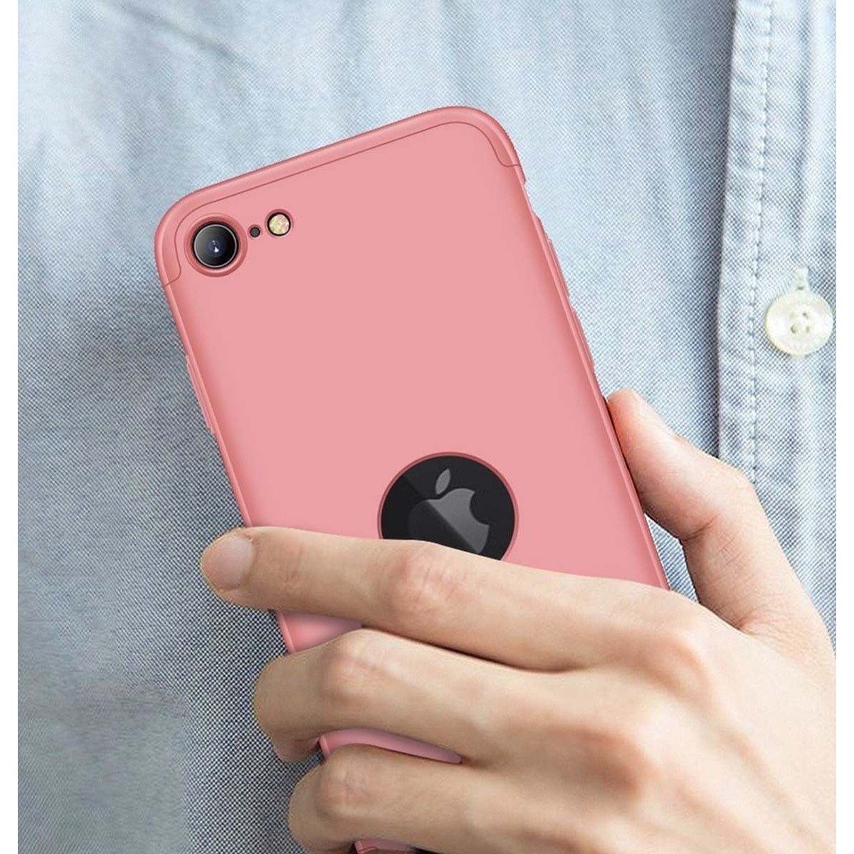 Funda Carcasa GKK 360 para Iphone SE 2020 color Rosa