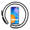 Funda Colgante Transparente para Huawei P Smart 2021 con Cordon Negro