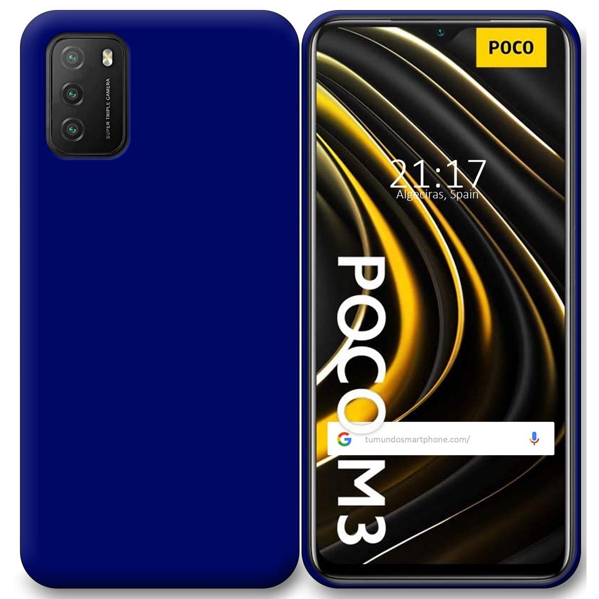 Funda Silicona Gel TPU Azul para Xiaomi POCO M3 / Redmi 9T