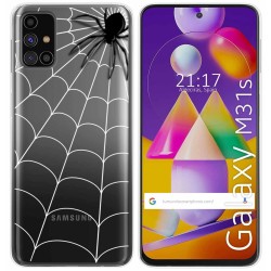 Funda Gel Transparente para Samsung Galaxy M31s diseño Araña Dibujos
