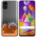 Funda Gel Transparente para Samsung Galaxy M31s diseño Bufalo Dibujos