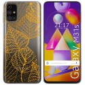 Funda Gel Transparente para Samsung Galaxy M31s diseño Hojas Dibujos
