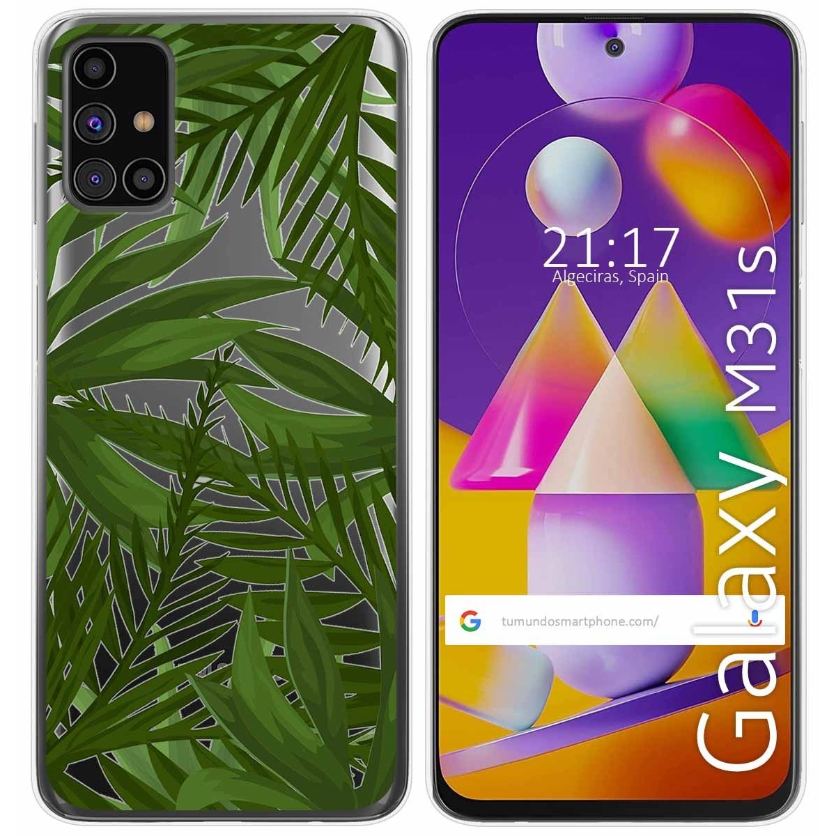 Funda Gel Transparente para Samsung Galaxy M31s diseño Jungla Dibujos