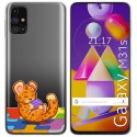 Funda Gel Transparente para Samsung Galaxy M31s diseño Leopardo Dibujos