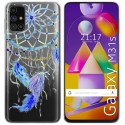 Funda Gel Transparente para Samsung Galaxy M31s diseño Plumas Dibujos