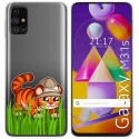 Funda Gel Transparente para Samsung Galaxy M31s diseño Tigre Dibujos