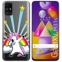 Funda Gel Transparente para Samsung Galaxy M31s diseño Unicornio Dibujos