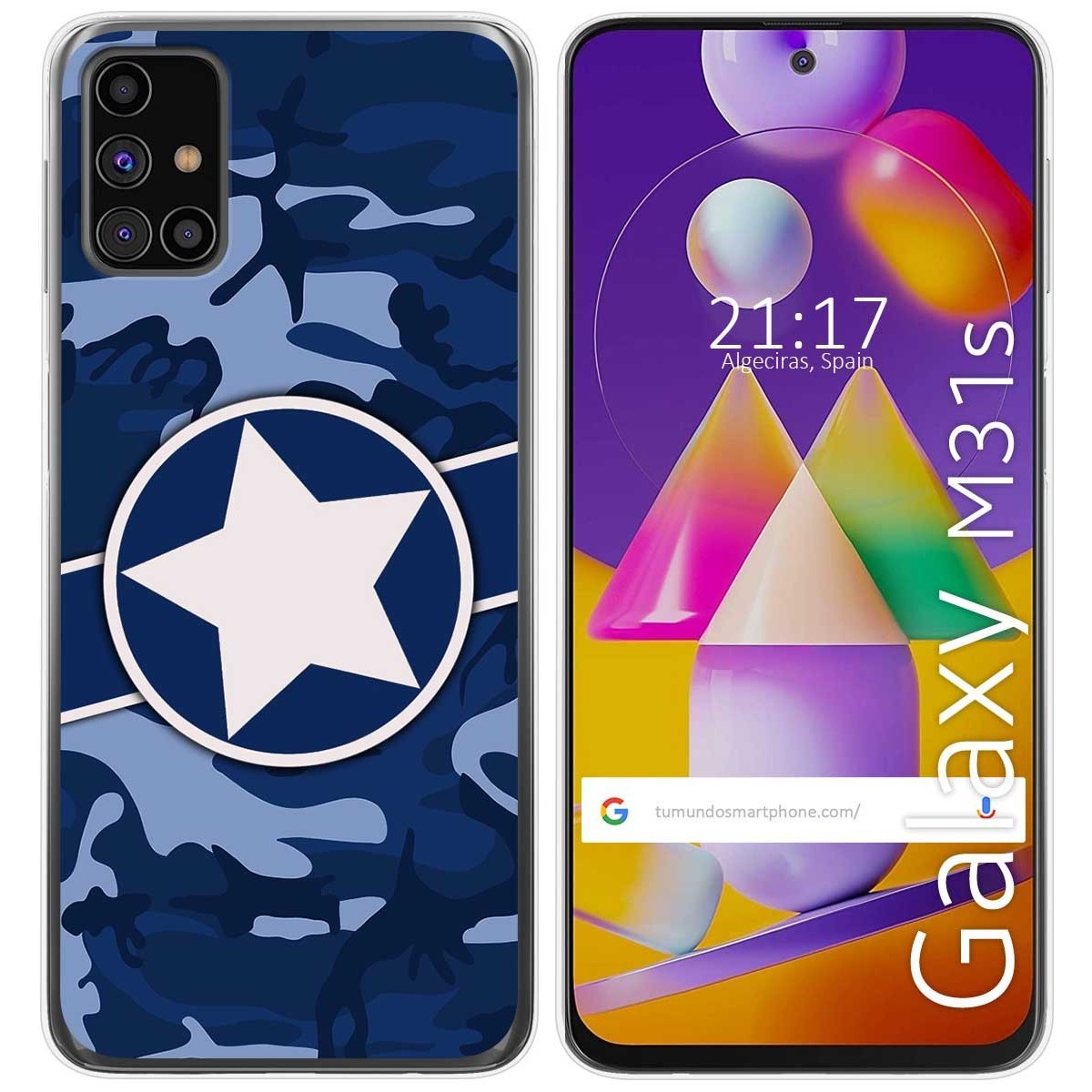 Funda Gel Tpu para Samsung Galaxy M31s diseño Camuflaje 03 Dibujos