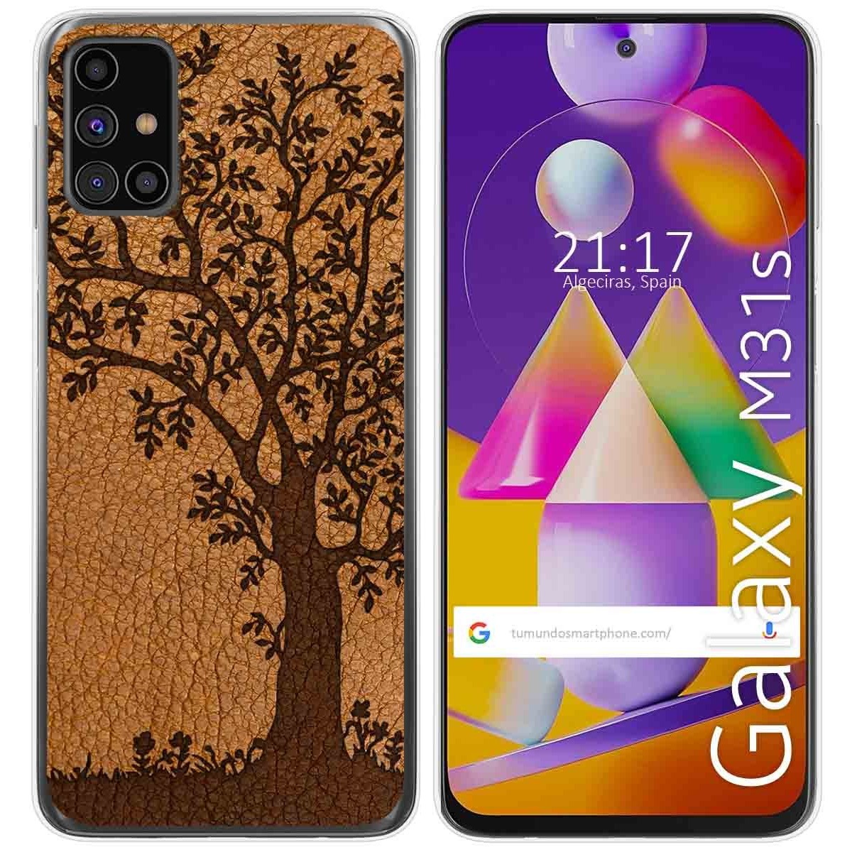 Funda Gel Tpu para Samsung Galaxy M31s diseño Cuero 03 Dibujos