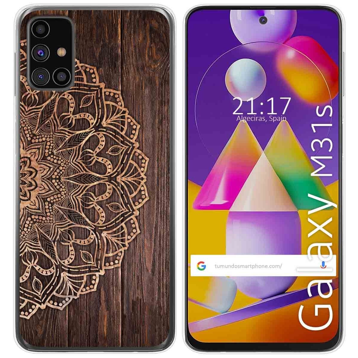 Funda Gel Tpu para Samsung Galaxy M31s diseño Madera 06 Dibujos