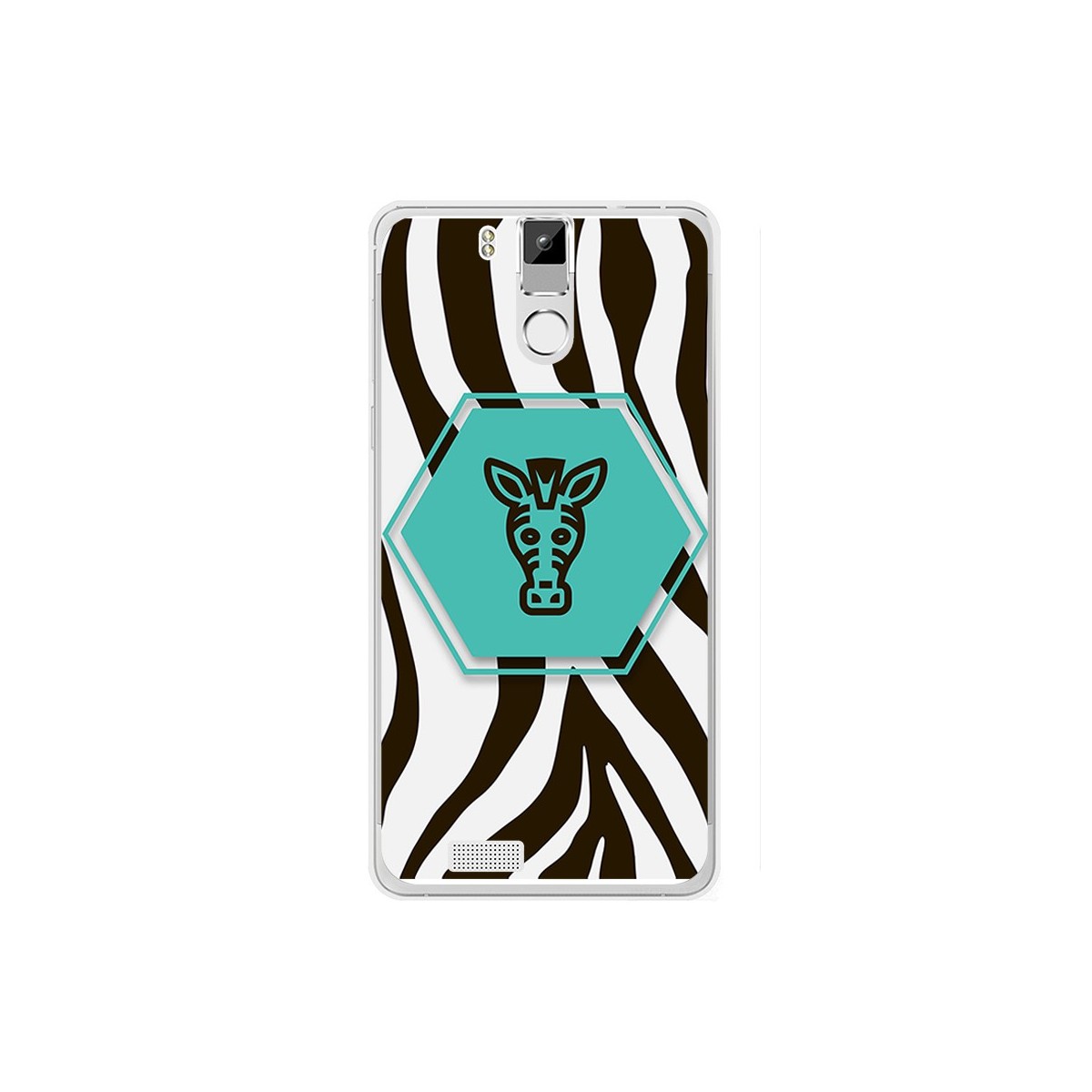Funda Gel Tpu para Oukitel K6000 / K6000 Pro Diseño Cebra Dibujos