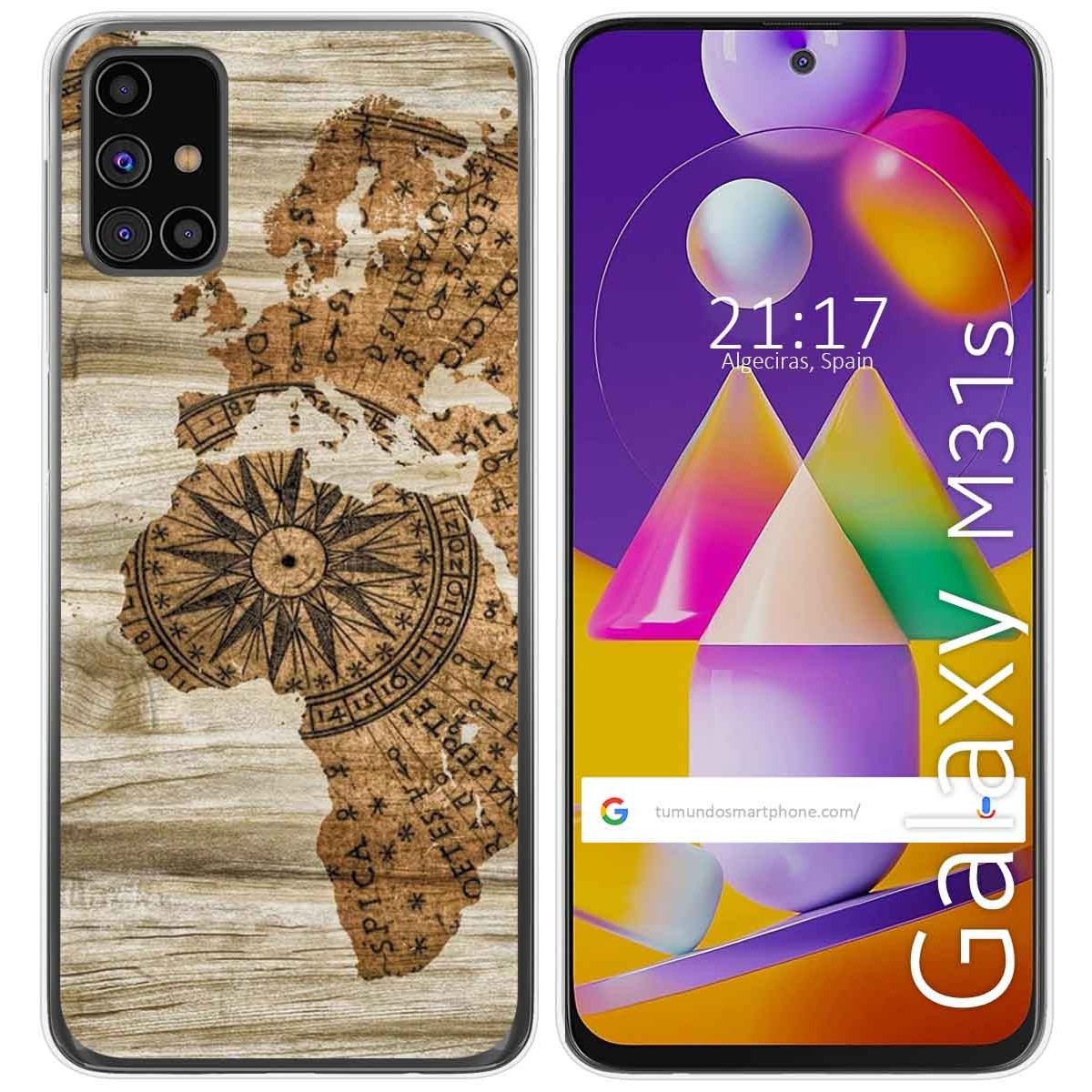 Funda Gel Tpu para Samsung Galaxy M31s diseño Madera 07 Dibujos