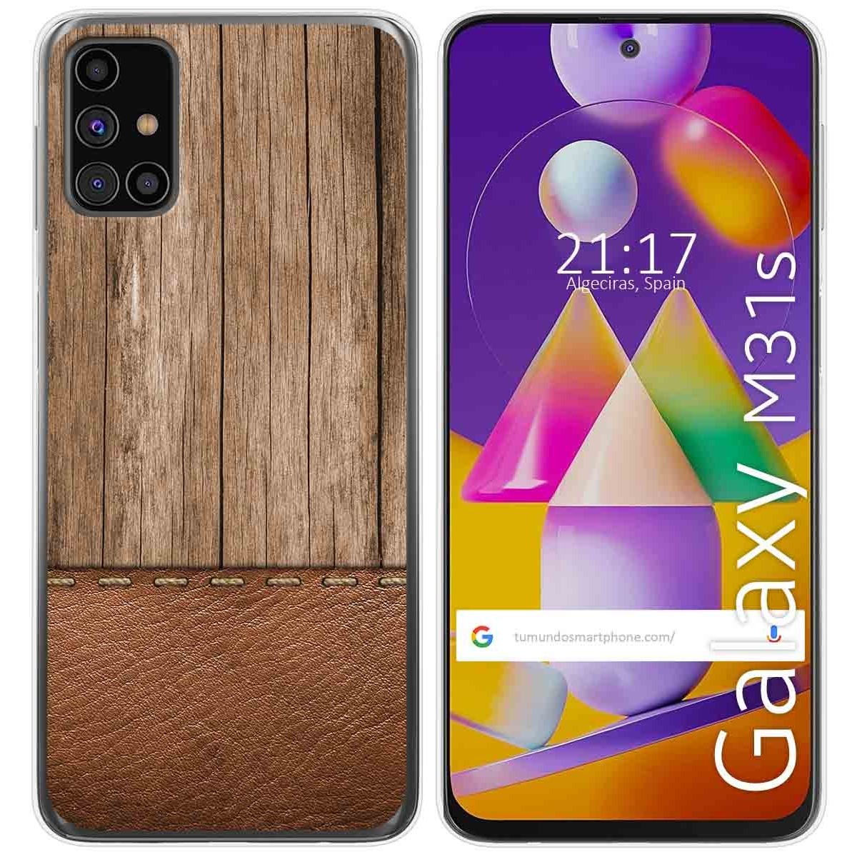 Funda Gel Tpu para Samsung Galaxy M31s diseño Madera 09 Dibujos