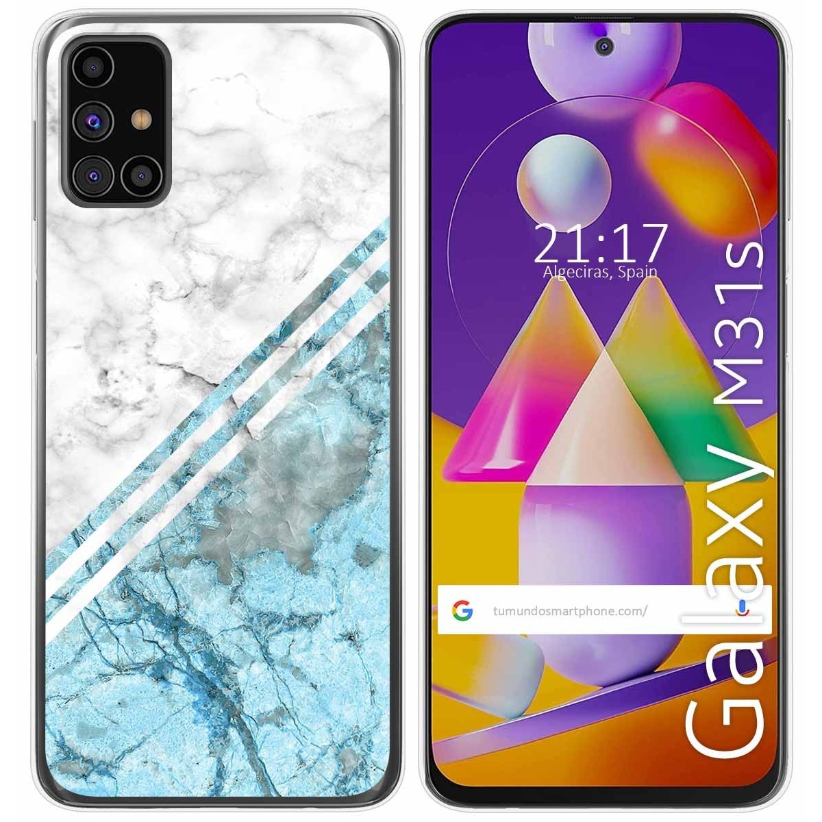 Funda Gel Tpu para Samsung Galaxy M31s diseño Mármol 02 Dibujos