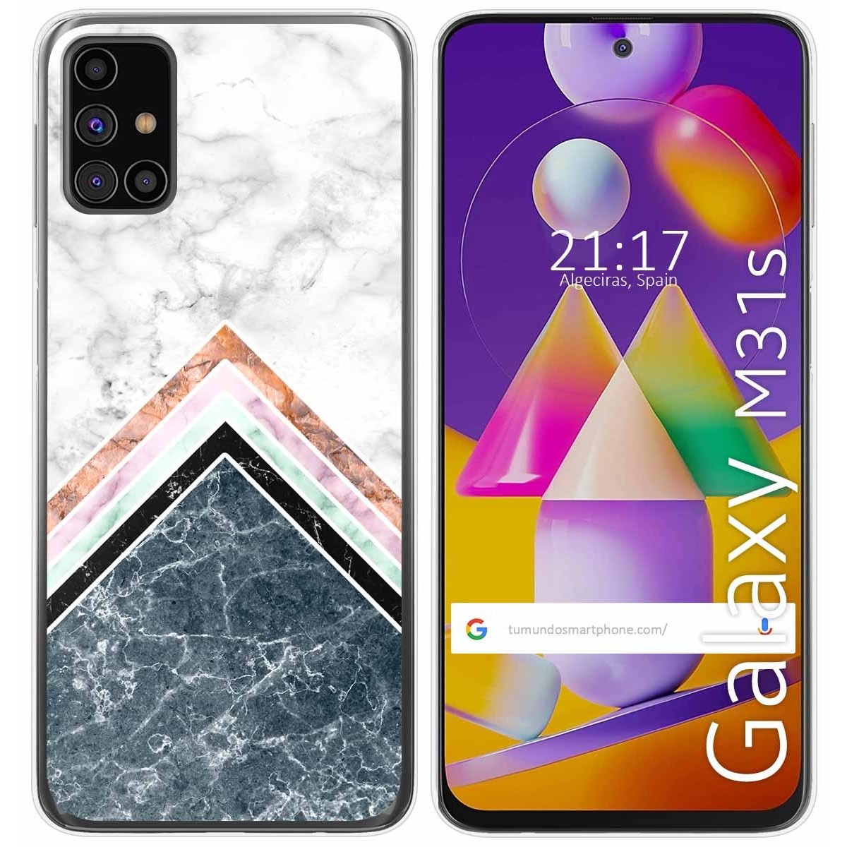 Funda Gel Tpu para Samsung Galaxy M31s diseño Mármol 05 Dibujos