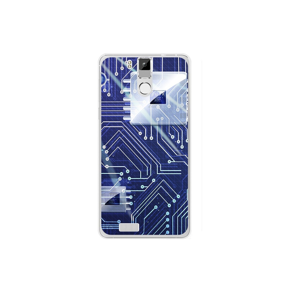 Funda Gel Tpu para Oukitel K6000 / K6000 Pro Diseño Circuito Dibujos
