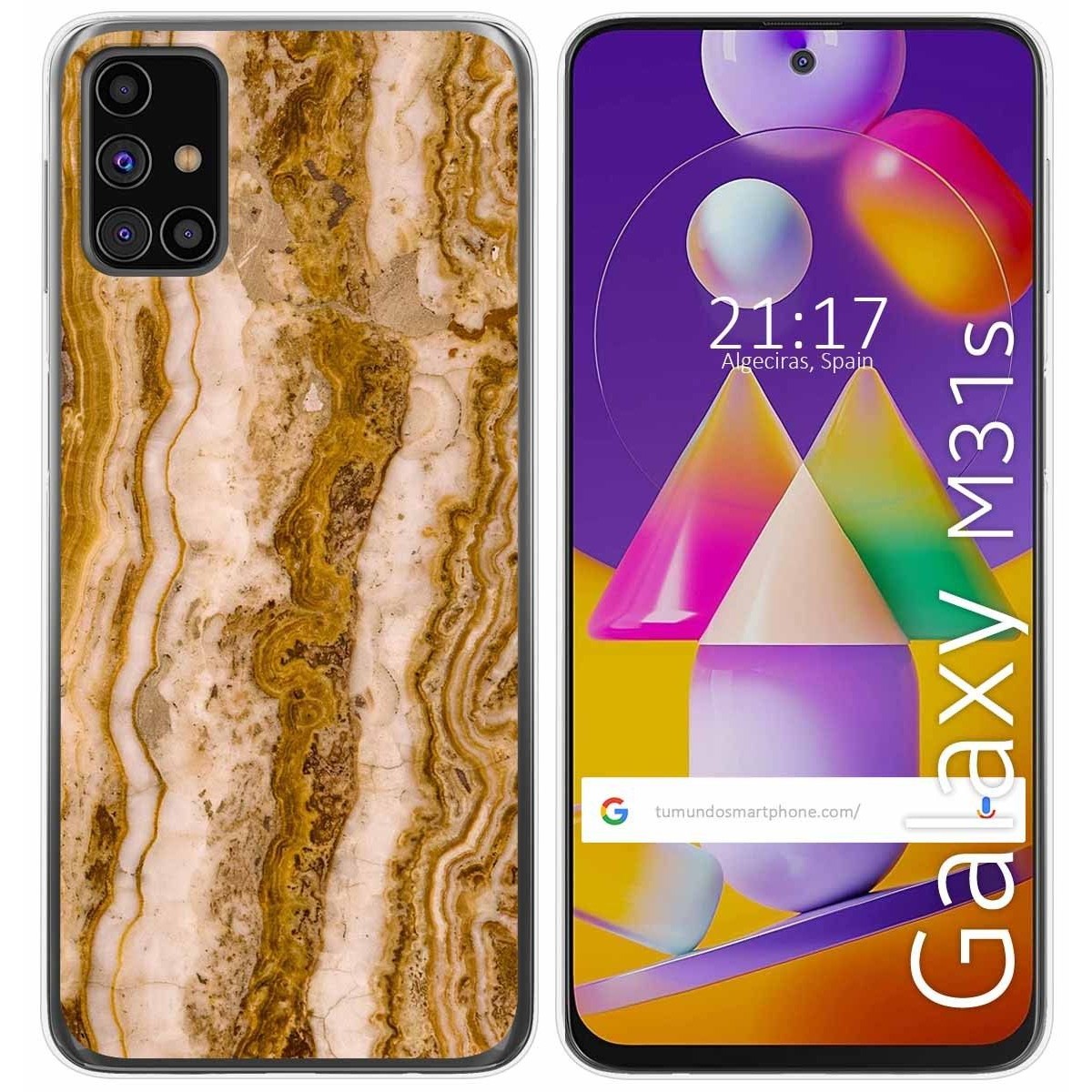 Funda Gel Tpu para Samsung Galaxy M31s diseño Mármol 10 Dibujos