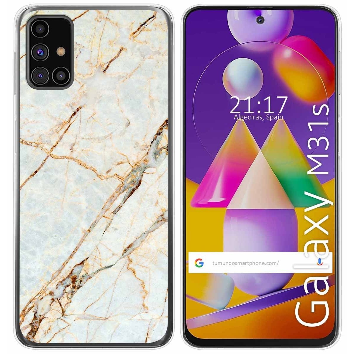 Funda Gel Tpu para Samsung Galaxy M31s diseño Mármol 13 Dibujos