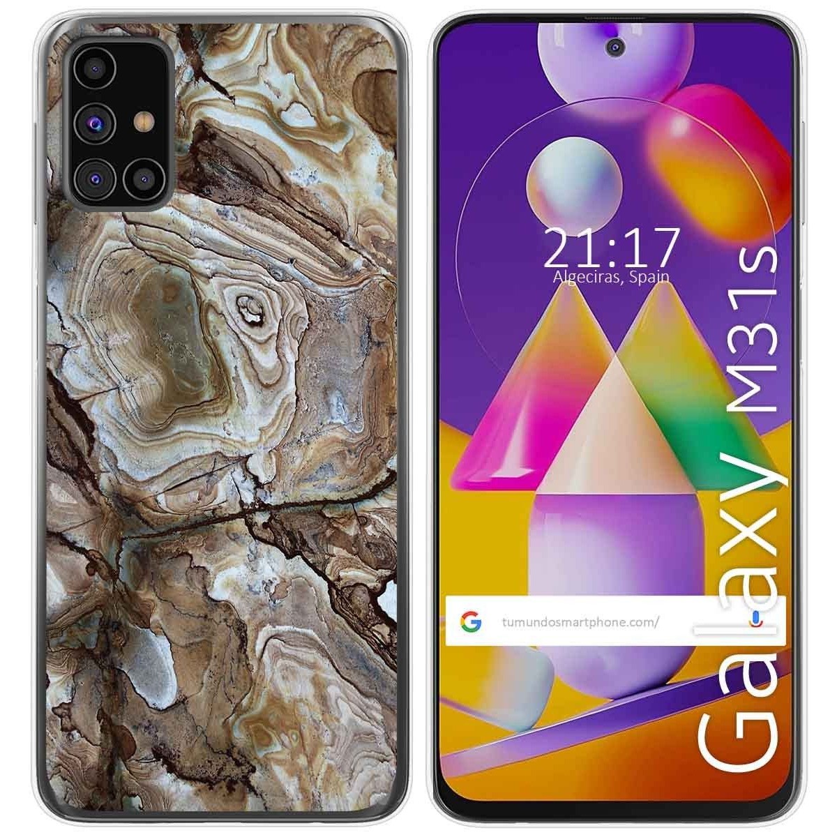 Funda Gel Tpu para Samsung Galaxy M31s diseño Mármol 14 Dibujos