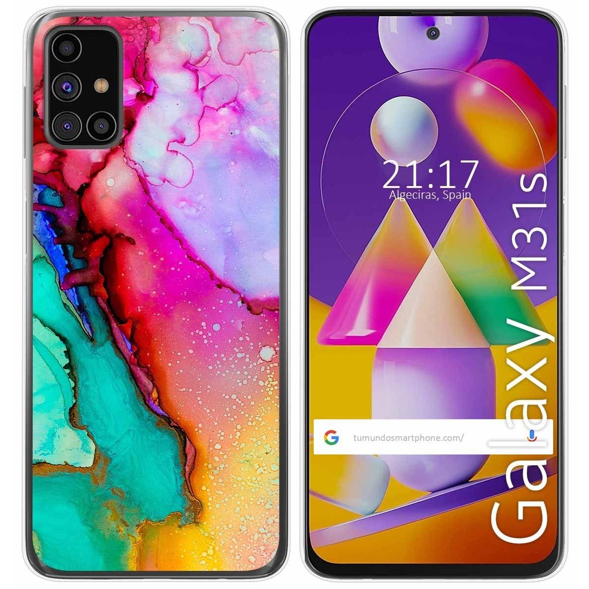 Funda Gel Tpu para Samsung Galaxy M31s diseño Mármol 15 Dibujos