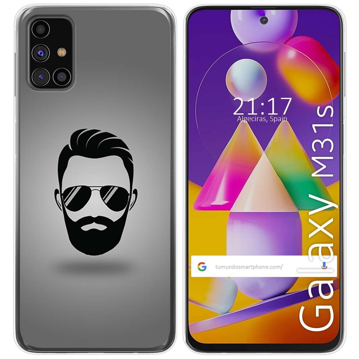 Funda Gel Tpu para Samsung Galaxy M31s diseño Barba Dibujos