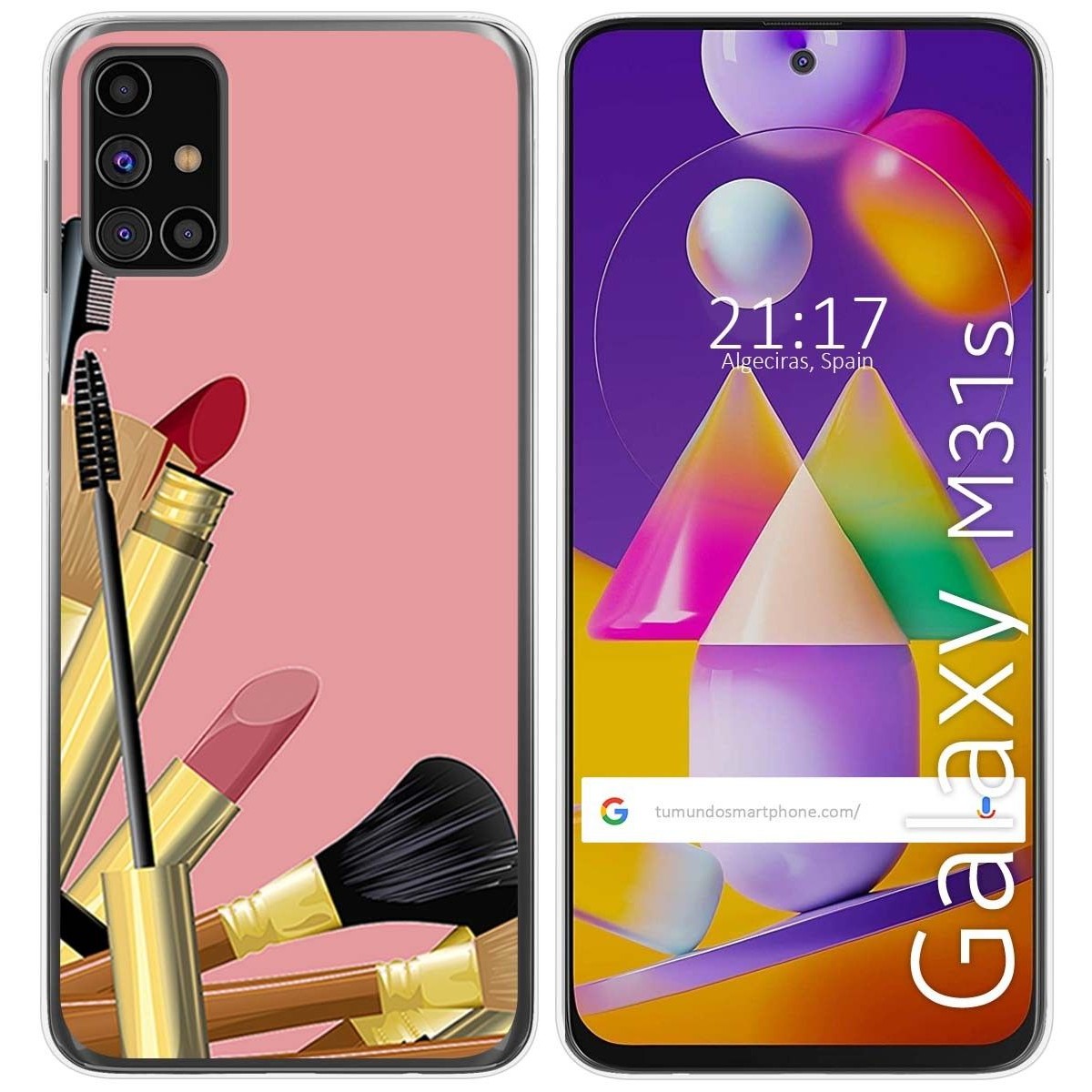 Funda Gel Tpu para Samsung Galaxy M31s diseño Brochas Dibujos
