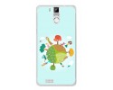 Funda Gel Tpu para Oukitel K6000 / K6000 Pro Diseño Familia Dibujos
