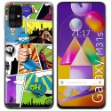 Funda Gel Tpu para Samsung Galaxy M31s diseño Comic Dibujos