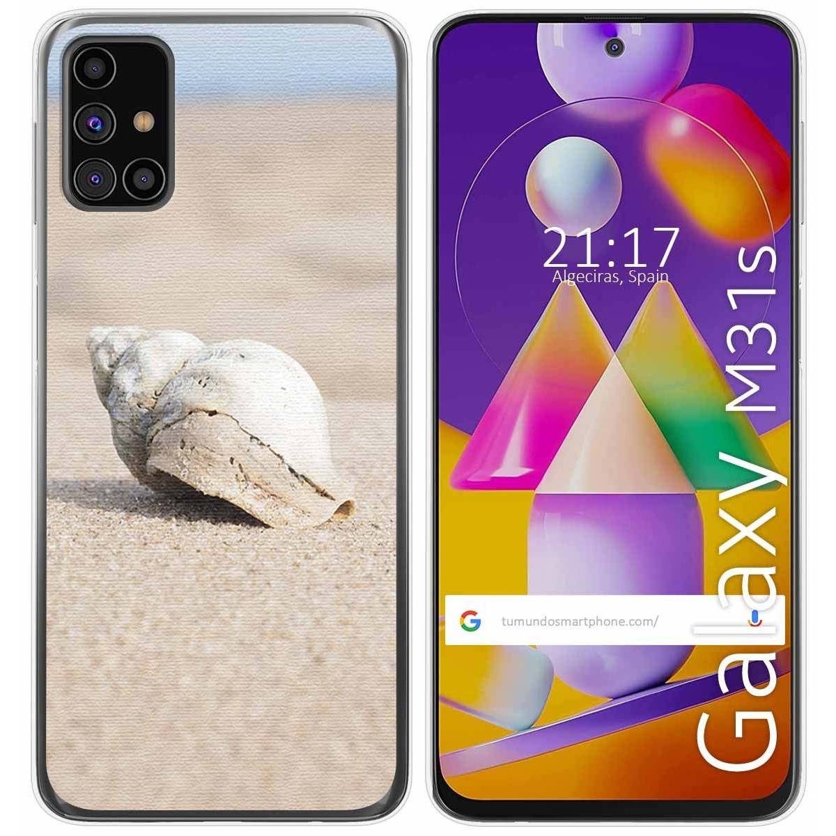 Funda Gel Tpu para Samsung Galaxy M31s diseño Concha Dibujos