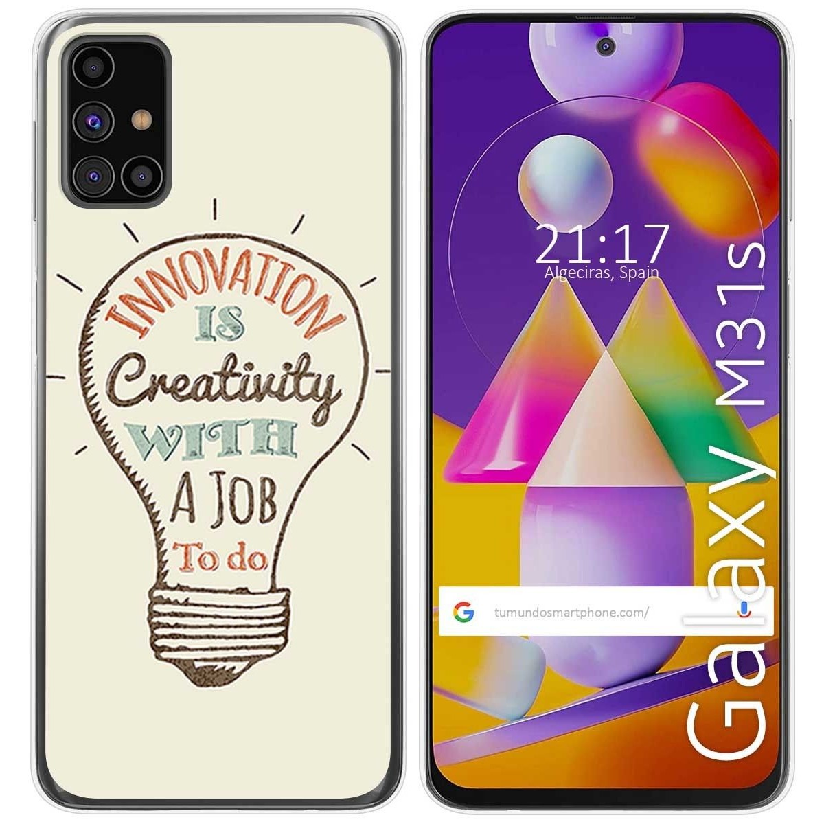 Funda Gel Tpu para Samsung Galaxy M31s diseño Creativity Dibujos