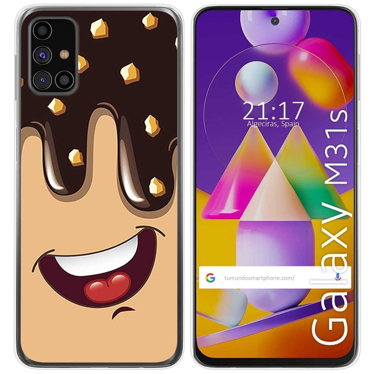 Funda Gel Tpu para Samsung Galaxy M31s diseño Helado Chocolate Dibujos