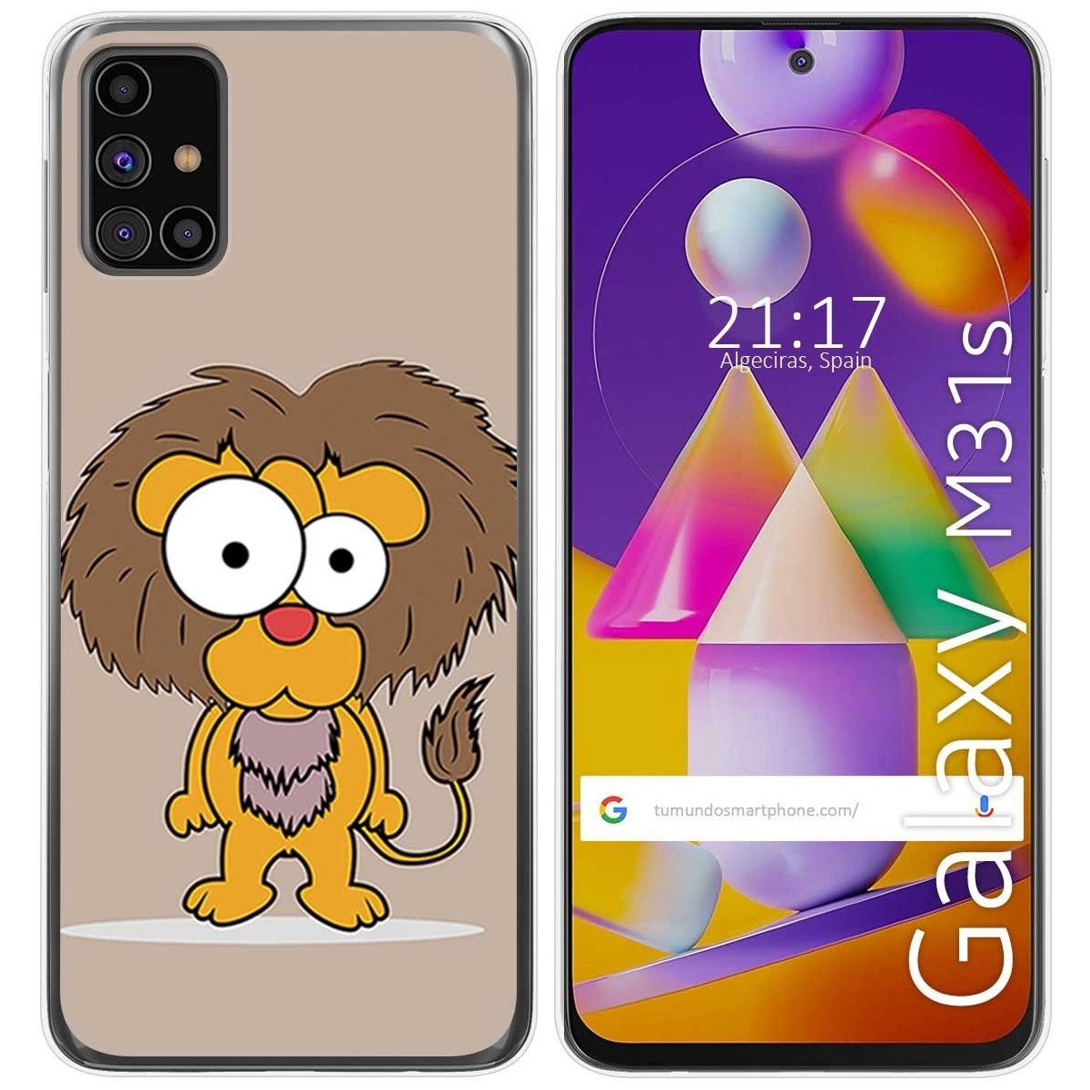 Funda Gel Tpu para Samsung Galaxy M31s diseño Leon Dibujos