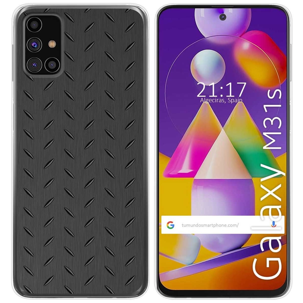 Funda Gel Tpu para Samsung Galaxy M31s diseño Metal Dibujos