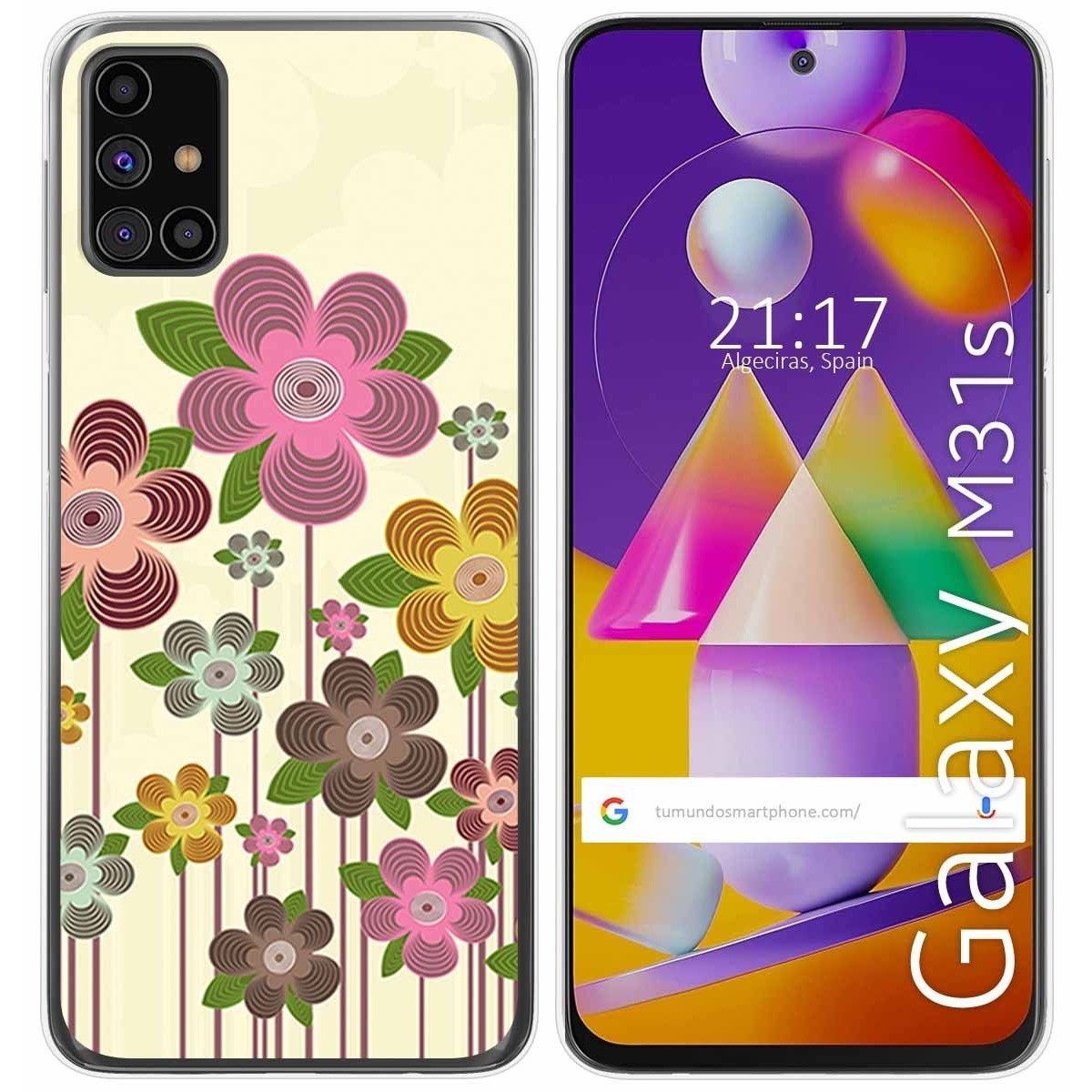 Funda Gel Tpu para Samsung Galaxy M31s diseño Primavera En Flor Dibujos