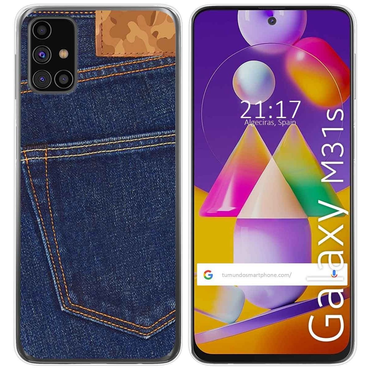 Funda Gel Tpu para Samsung Galaxy M31s diseño Vaquero Dibujos