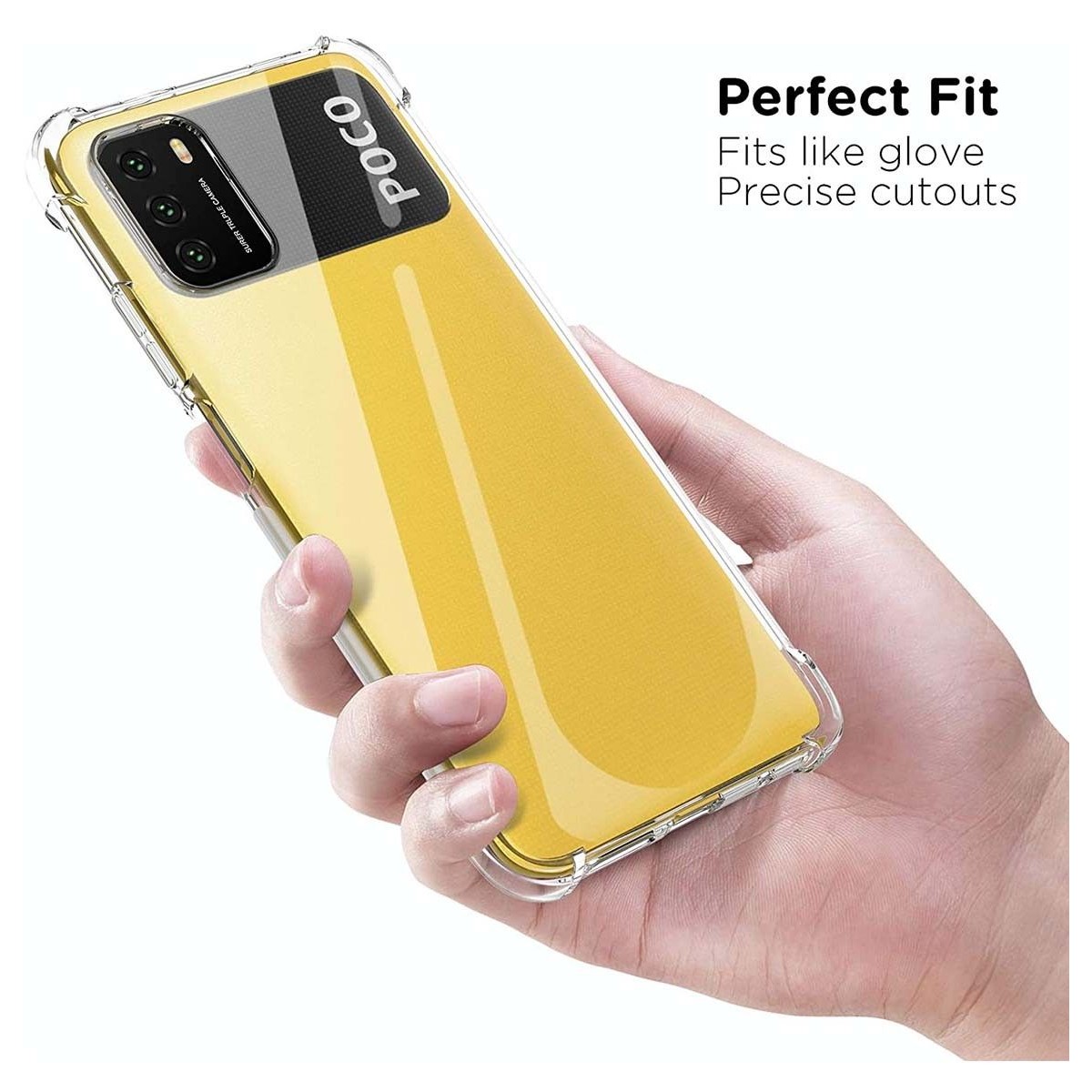 Funda Gel Tpu Anti-Shock Transparente para Xiaomi POCO M3 / Redmi 9T