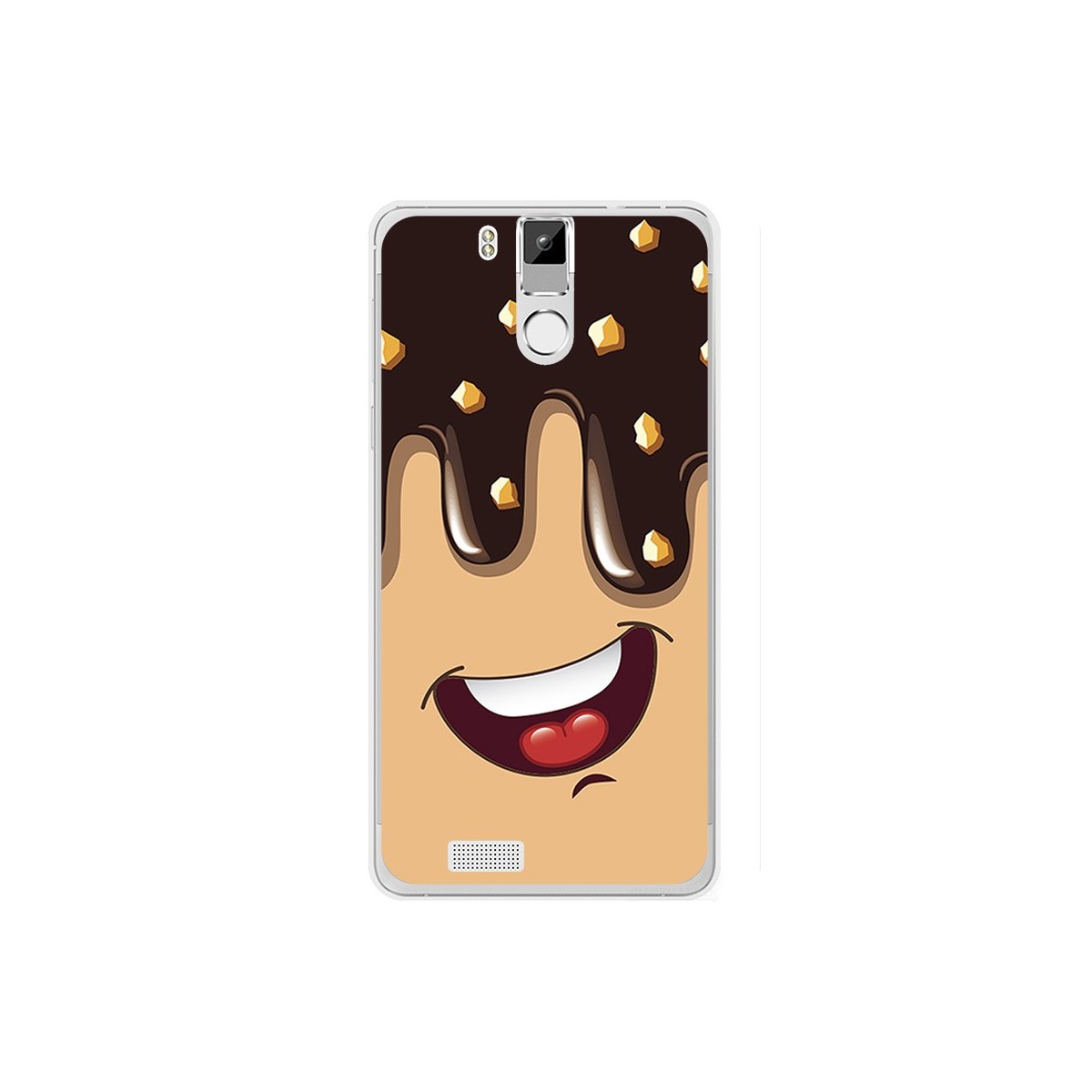 Funda Gel Tpu para Oukitel K6000 / K6000 Pro Diseño Helado Chocolate Dibujos