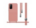 Funda Silicona Líquida con Cordón para Xiaomi Mi 10T / Mi 10T Pro color Rosa