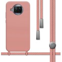 Funda Silicona Líquida con Cordón para Xiaomi Mi 10T Lite color Rosa