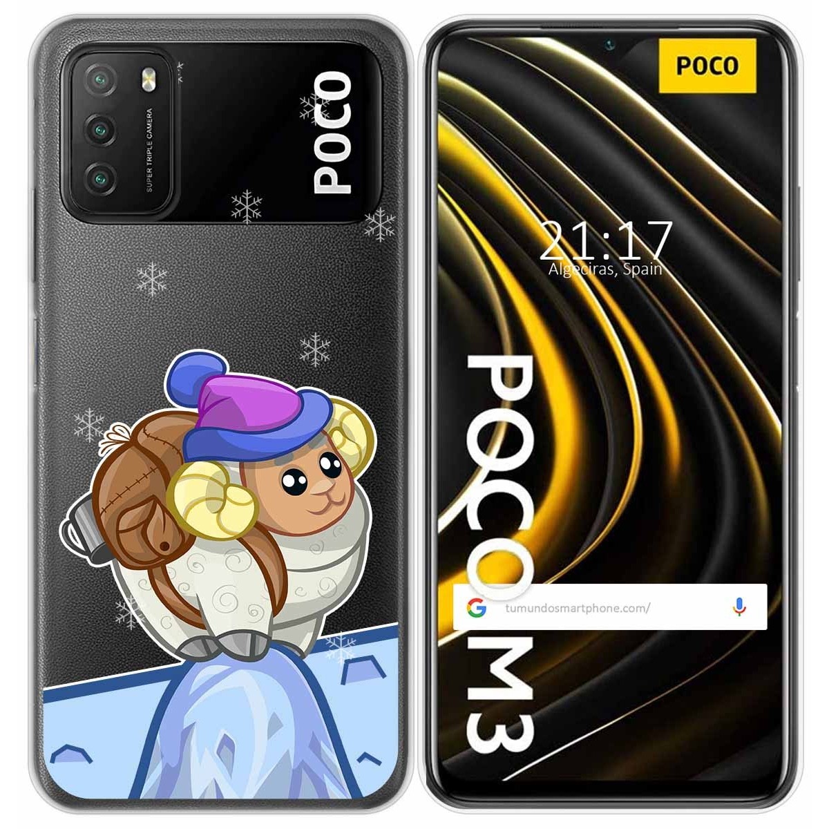 Funda Gel Transparente para Xiaomi POCO M3 / Redmi 9T diseño Cabra Dibujos