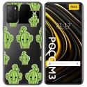 Funda Gel Transparente para Xiaomi POCO M3 / Redmi 9T diseño Cactus Dibujos